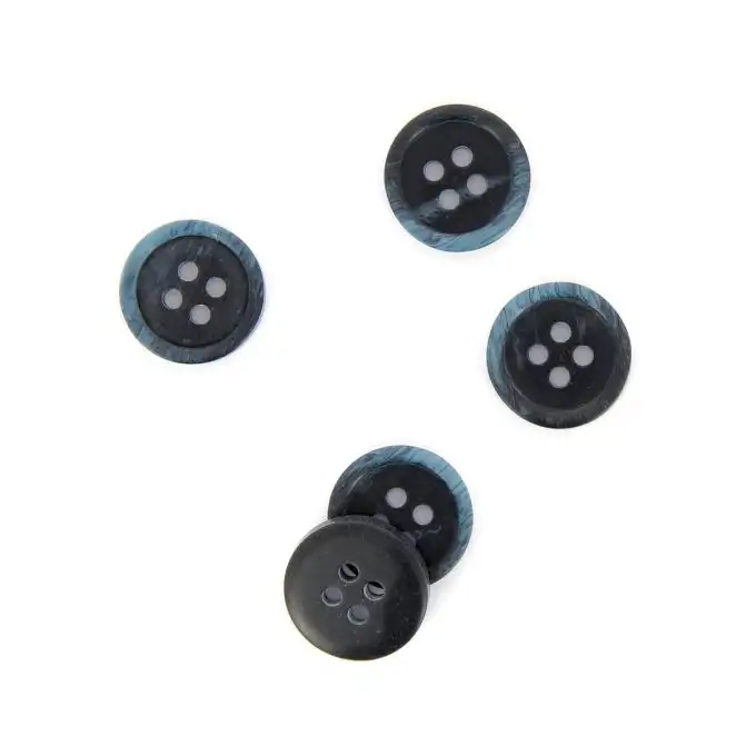 bottoni effetto marmo blu navy 15 mm