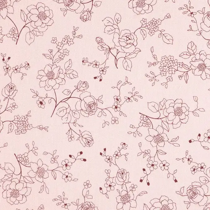 Tessuto popeline cotone bio rosa