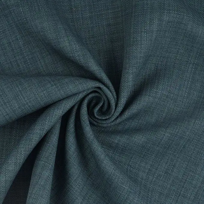 Tessuto tovaglia Linoso grande larghezza blu petrolio