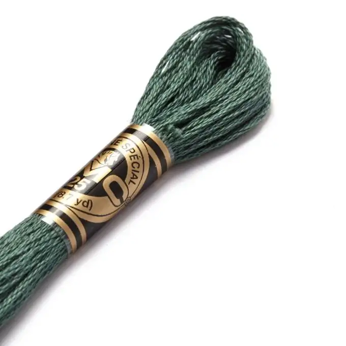 Filo mouliné da ricamo toni verdi COL 501