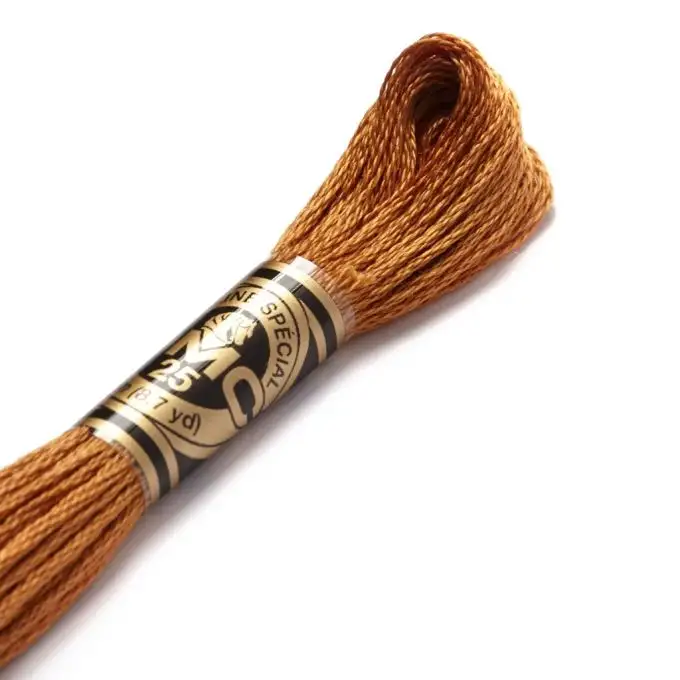Filato mouliné per ricamo tonalità marroni COL 435