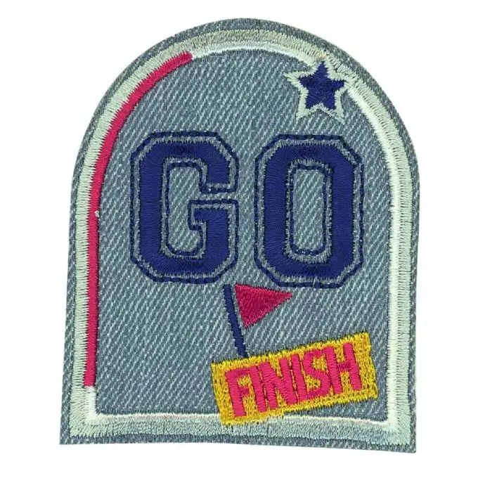 Scudetto toppa lettere Go Finish