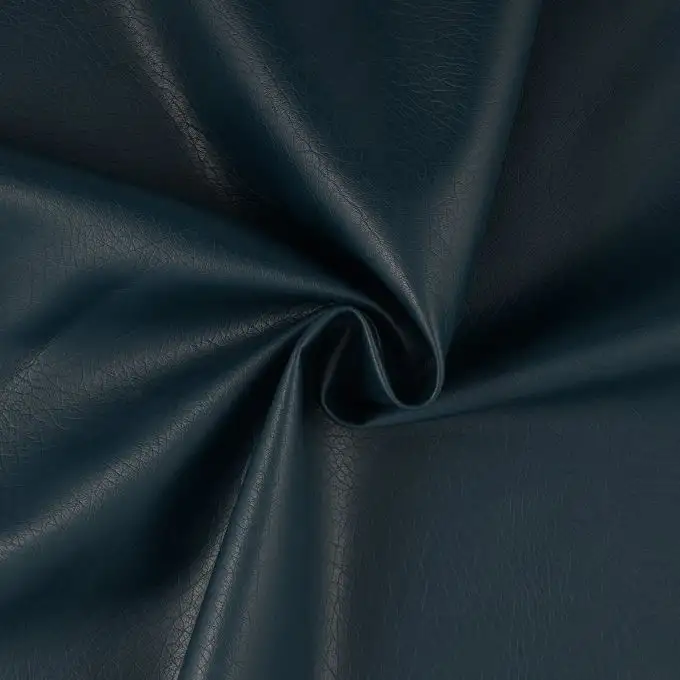 Tessuto similpelle blu petrolio