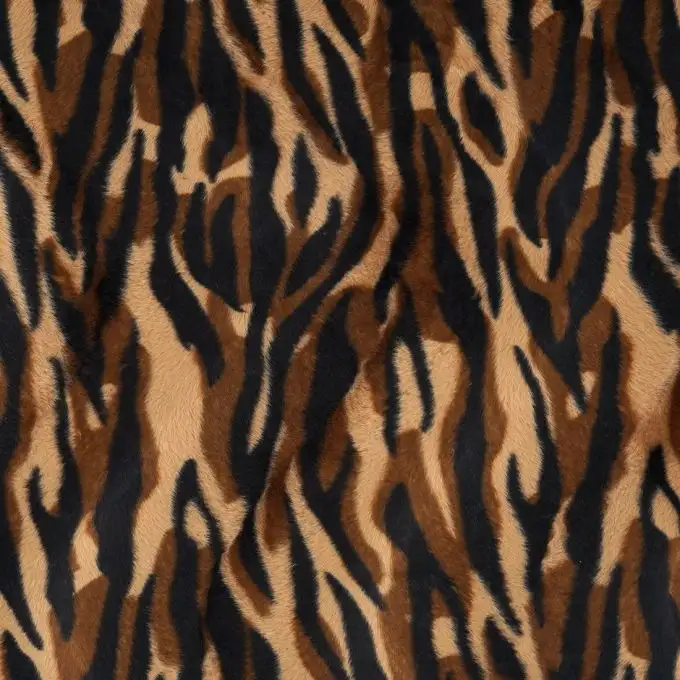 Tessuto velboa lince marrone