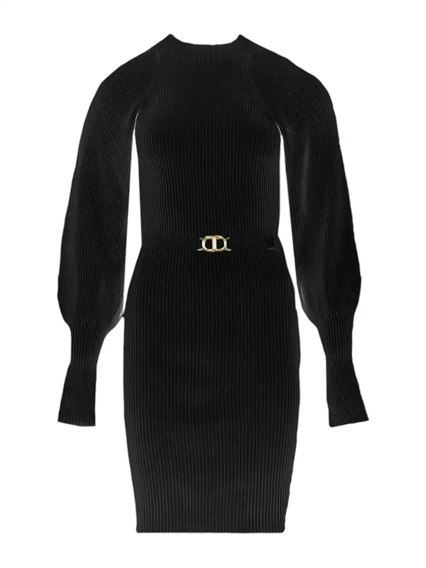 TWINSET Women's Dress 242TT3063 00006 Black