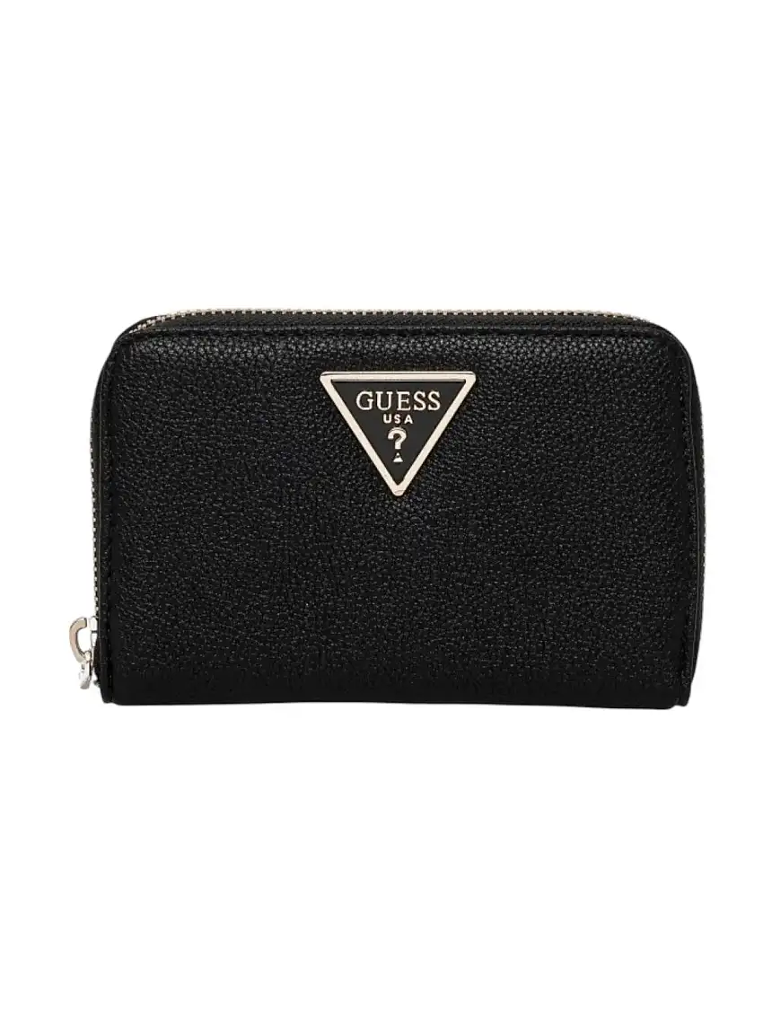 GUESS Women's Wallet LAUREL SLG MEDIUM ZIP AROUND SWBG85 00140 BLA Black