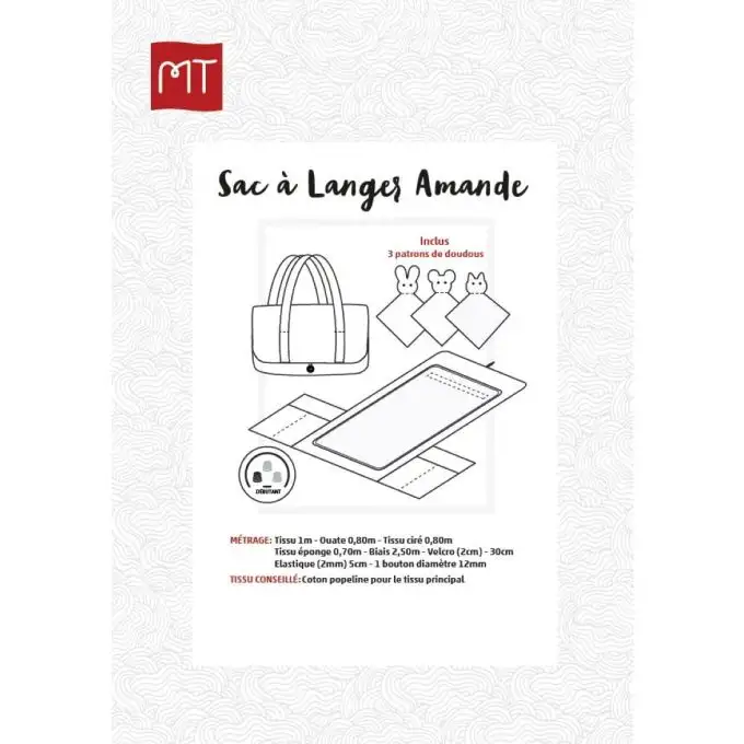 Modello borsa fasciatoio e peluche