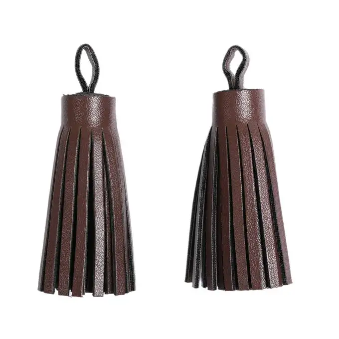 Pompon similpelle marrone 6 cm