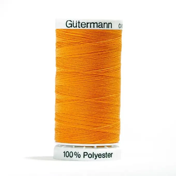 Bobina di filo poliestere Gütermann giallo arancione COL 350