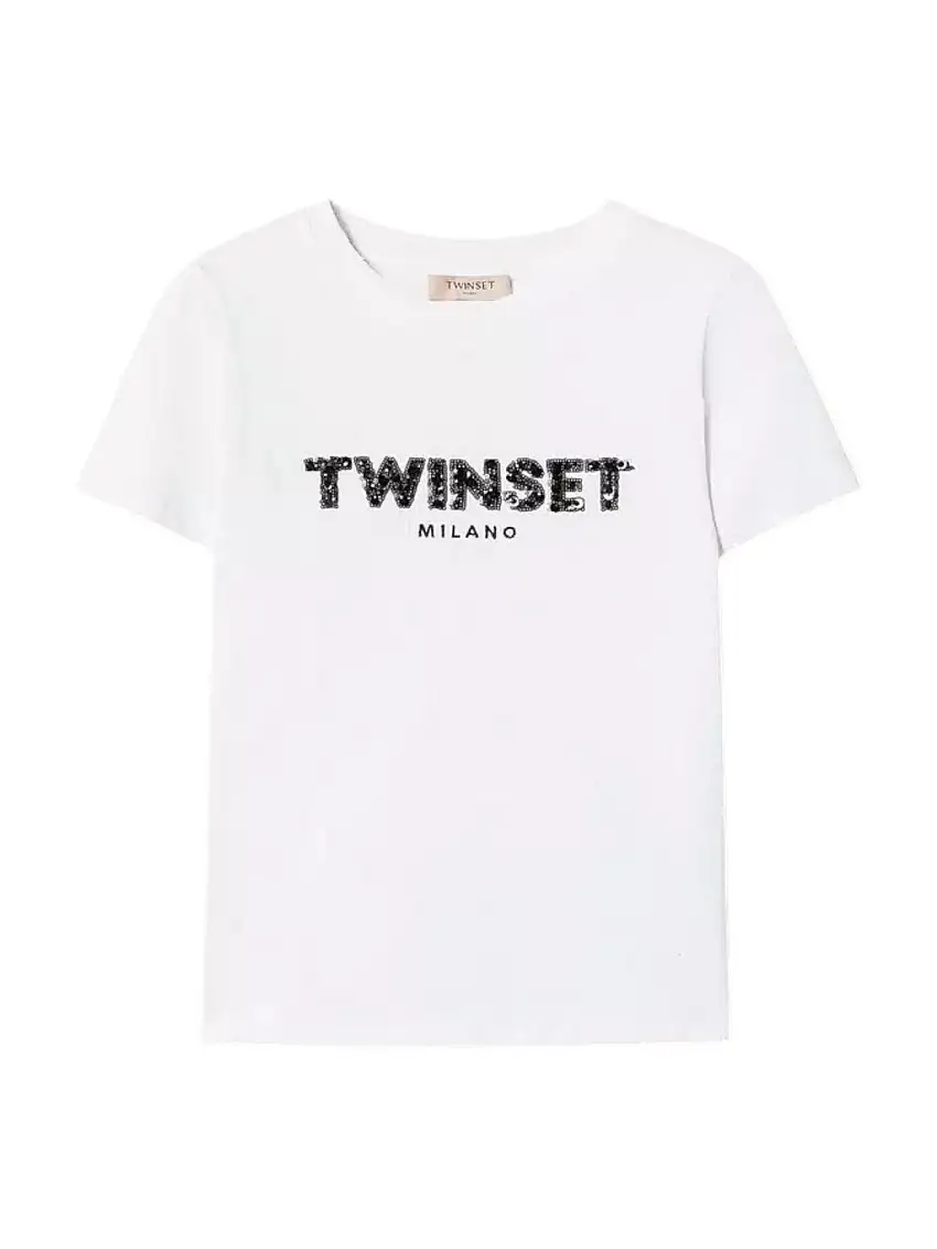 TWINSET Women's T-shirt 251TP2070 00001 White