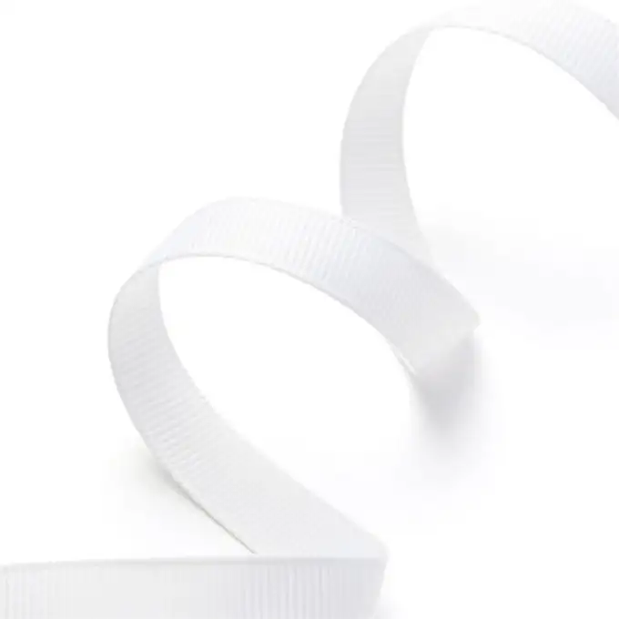 Nastro gros grain bianco 9mm