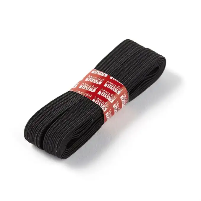 Elastico piatto 9mm - Nero