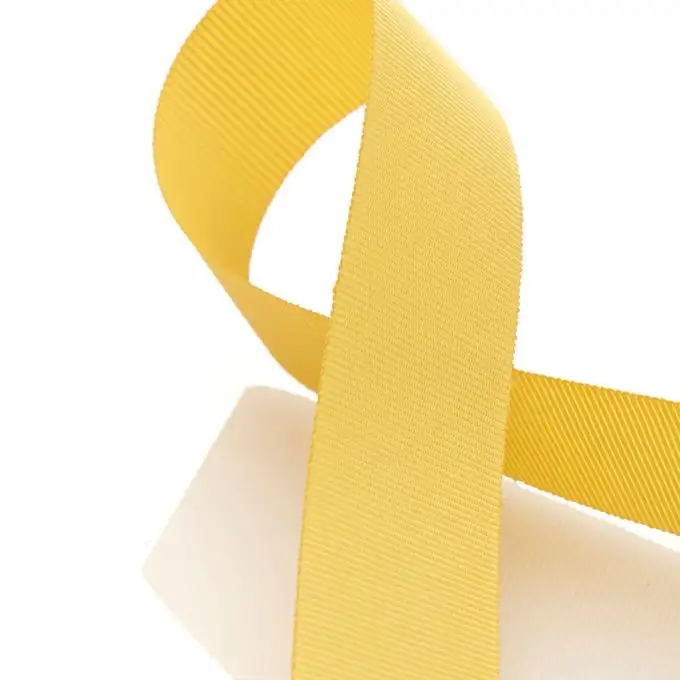 Nastro gros grain cappello - Giallo scuro