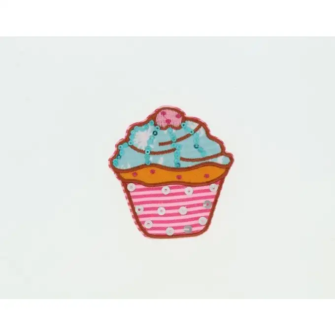 Toppe termoadesive cupcakes blu e rosa