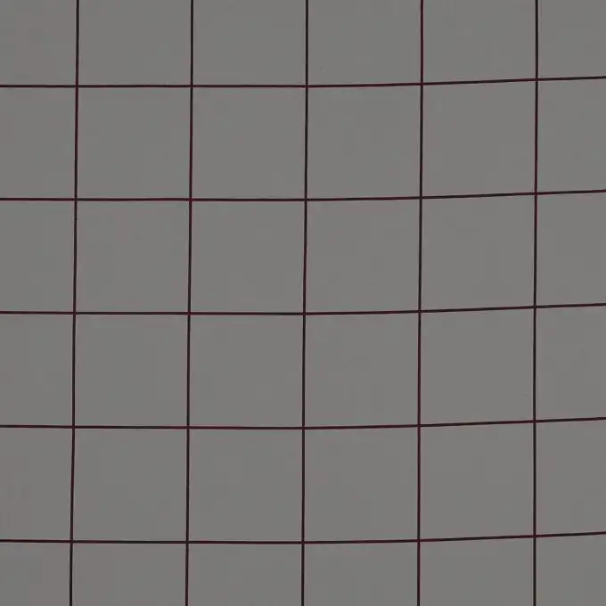 Popeline a quadri bordeaux su fondo grigio