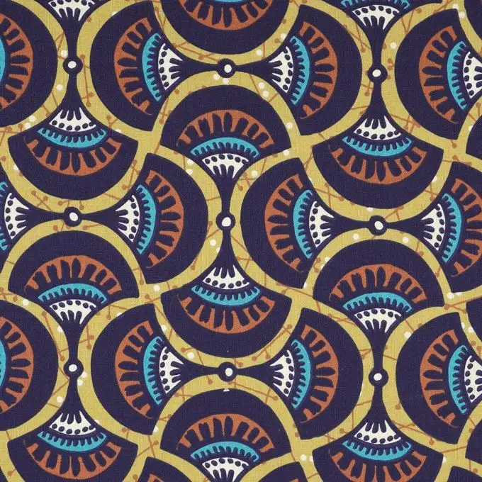 Tessuto cretonne Sinba multicolore