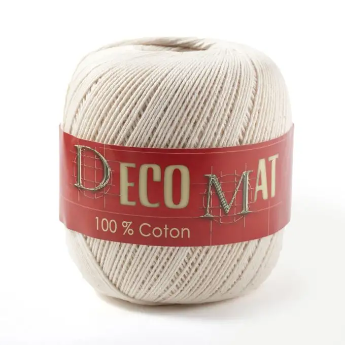 Palla di cotone da uncinetto decorativa n°2.5 ecru