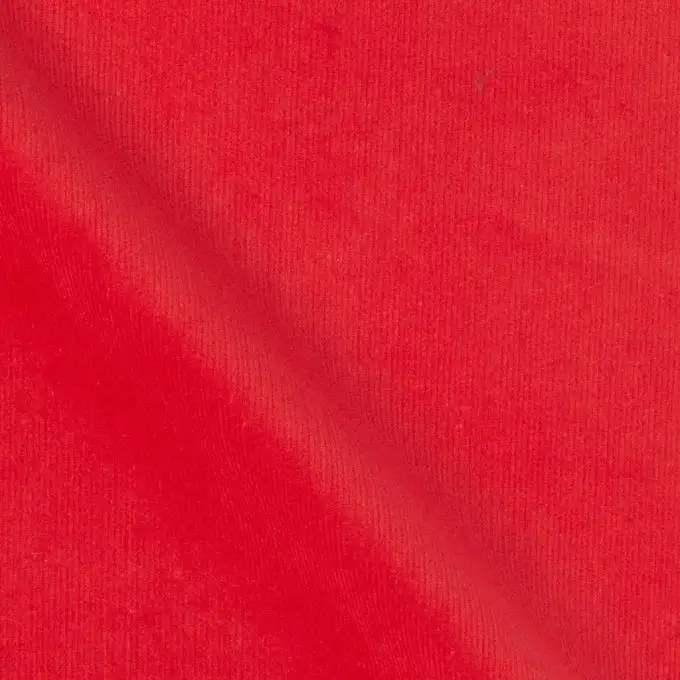 Velluto a coste Mila rosso