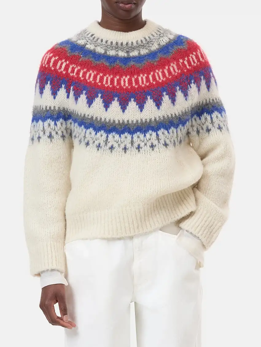 Maglione Jaquard Norvegese Multicolor