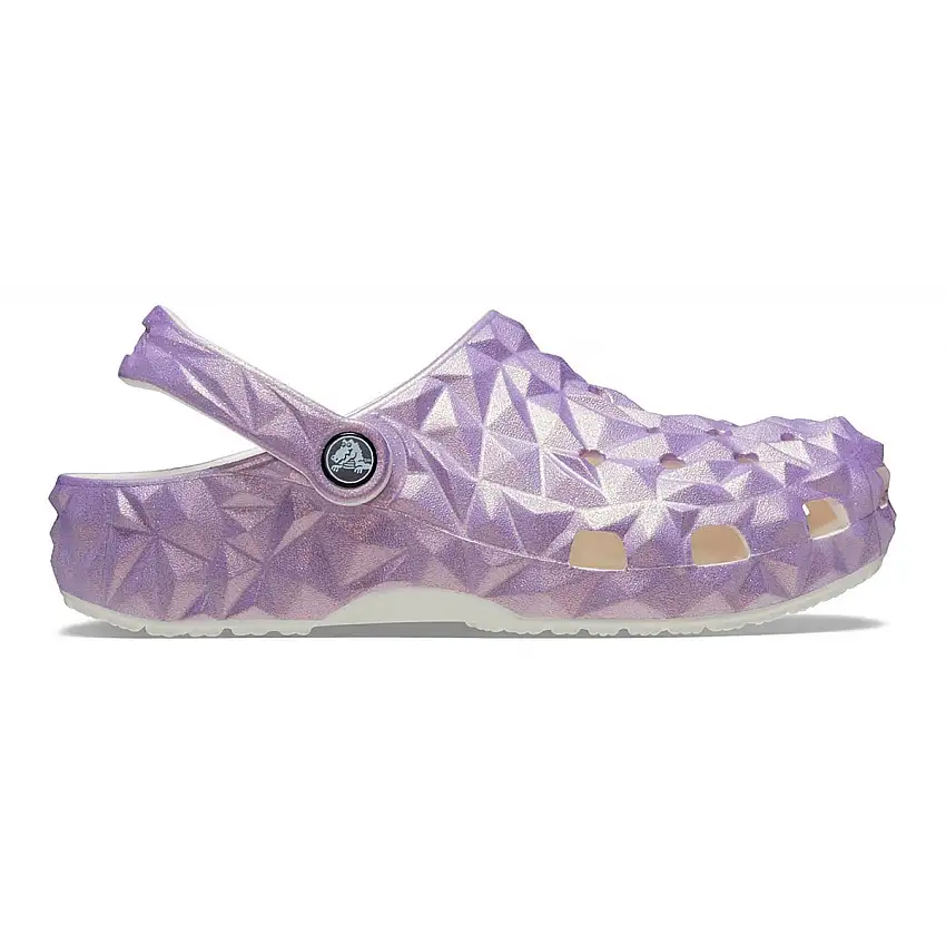 Crocs Classic Iridescent Geo Clog W Purple Slippers