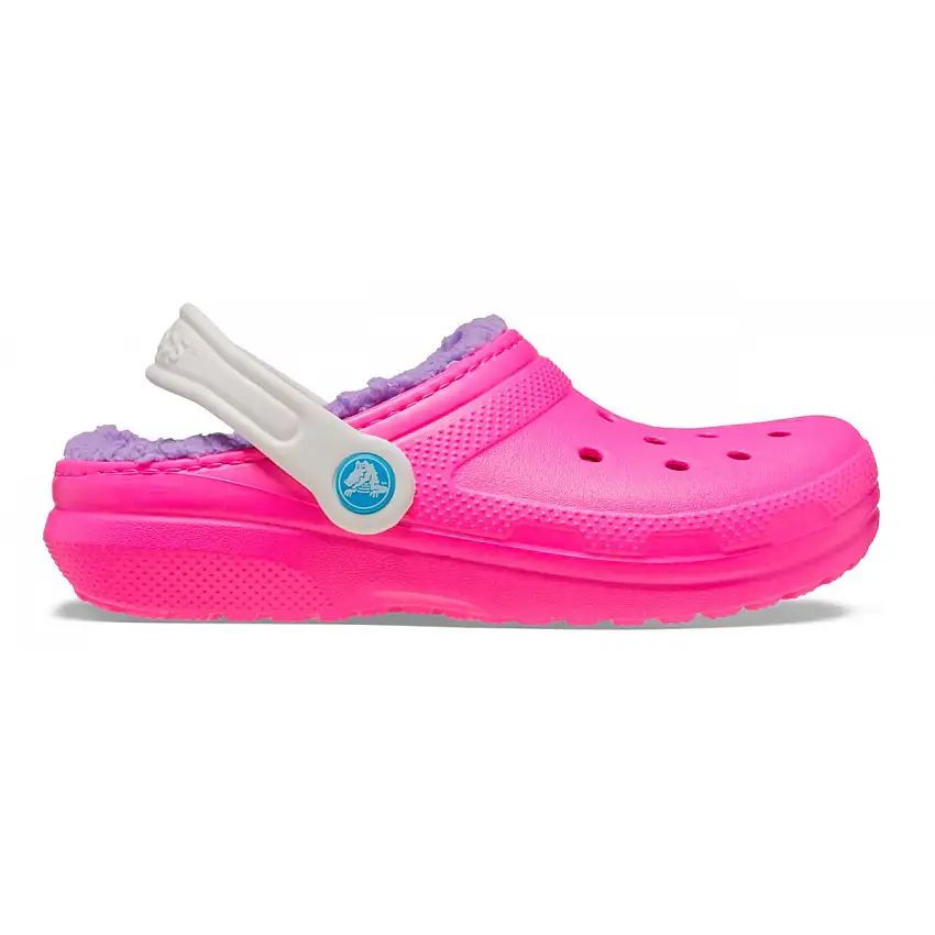 Crocs Classic Lined Clog Kid Slippers Pink Crush/Multicoloured