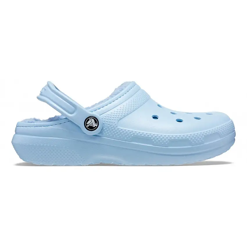 Crocs Classic Lined Clog Unisex Slippers Light Blue Calcite