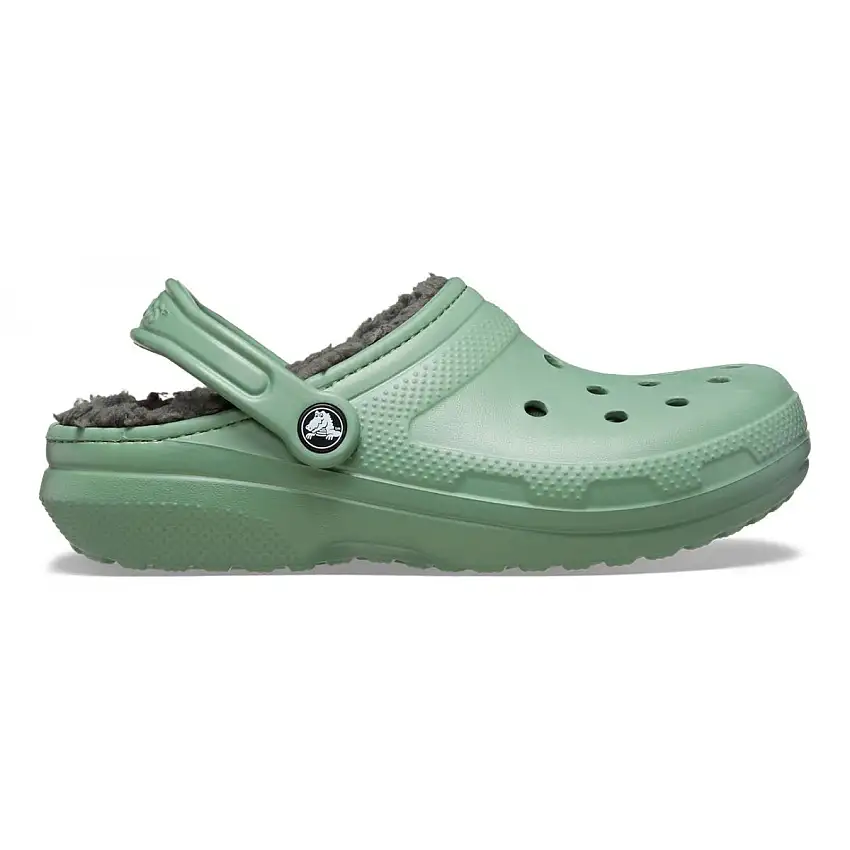Crocs Classic Lined Clog Unisex Slippers Moss