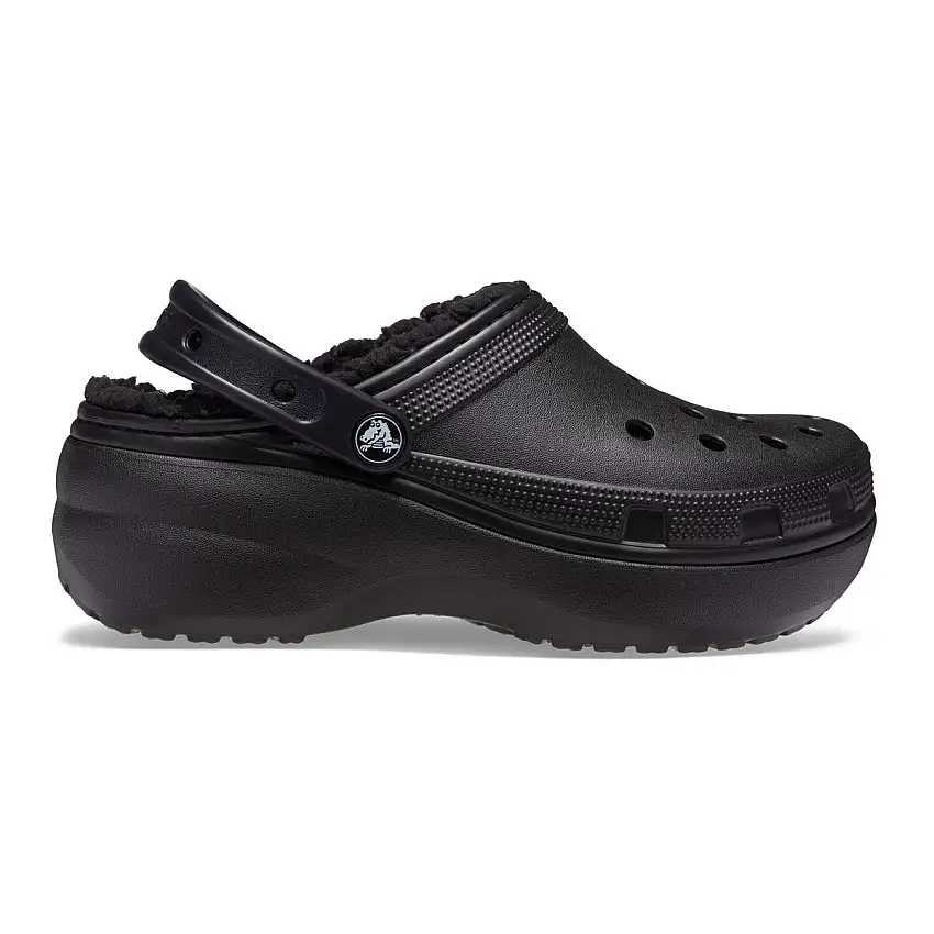 Crocs Classic Platform Lined Clog W Slippers Black