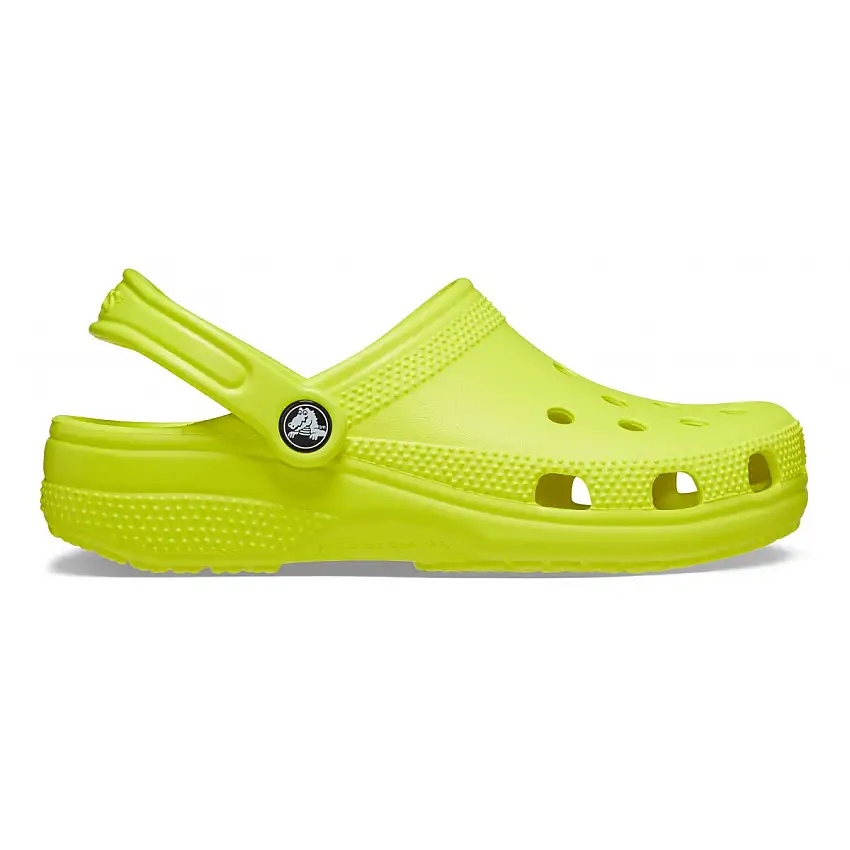 Crocs Unisex Classic Clog Slippers Acid Yellow