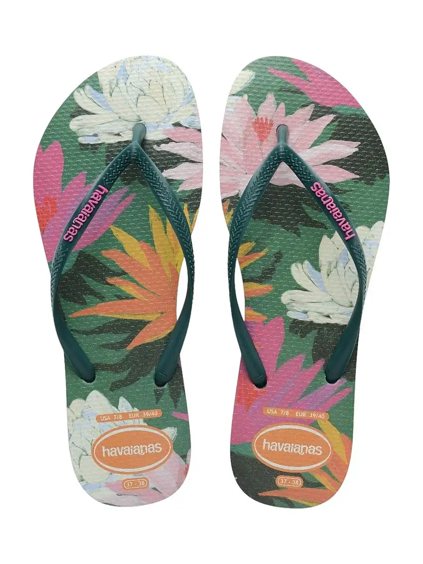 HAVAIANAS Women's Flip Flops Hav. Slim summer 4149813.5266 Green