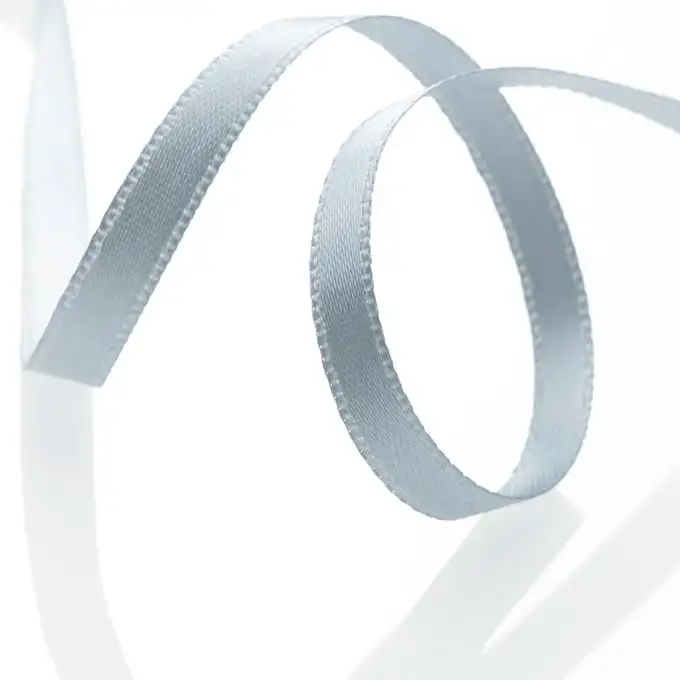 Nastro satinato doppio faccia - Grigio chiaro