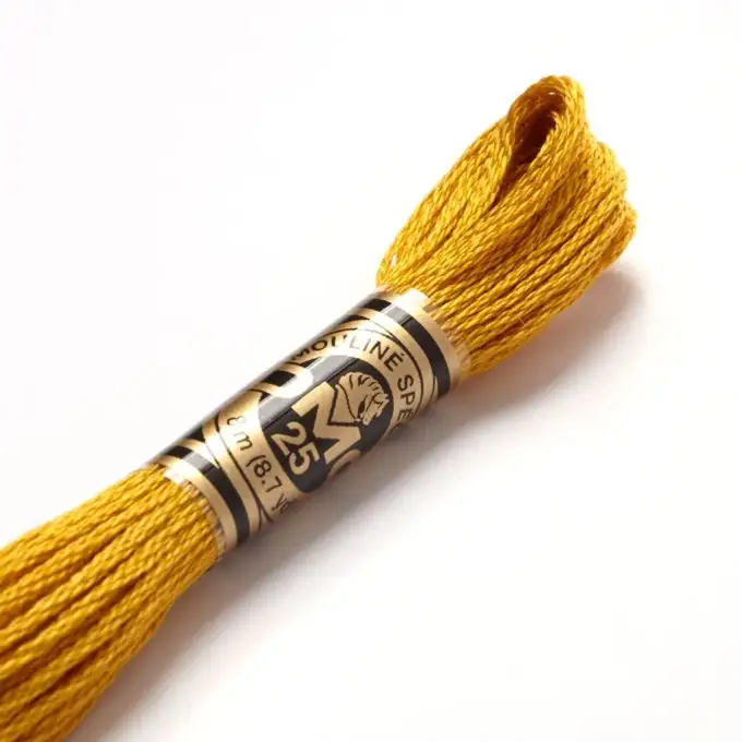 Filato mouliné da ricamo tonalità gialle/arancioni COL 3852