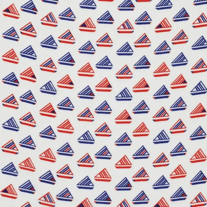 Tessuto viscosa veliero blu