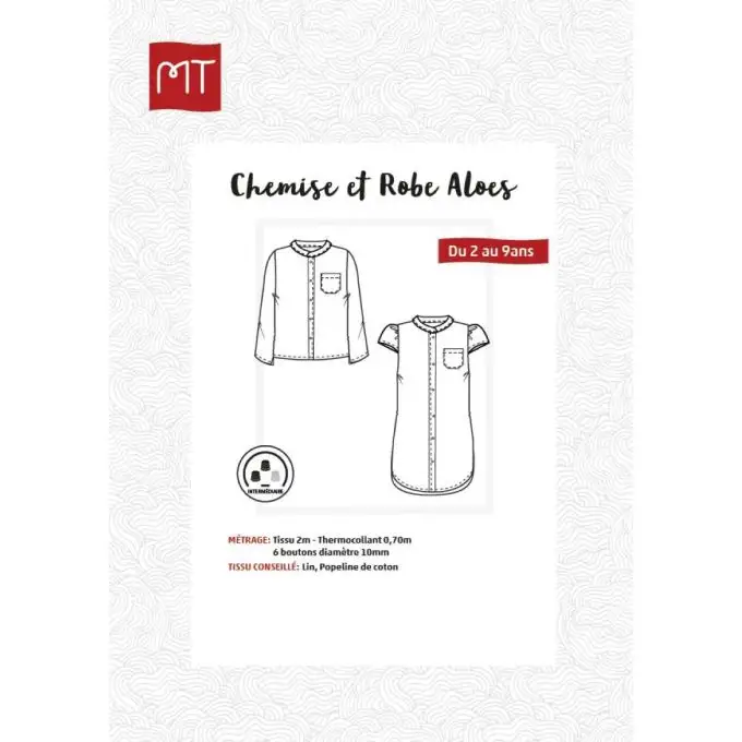 Modello camicia e abito bambino