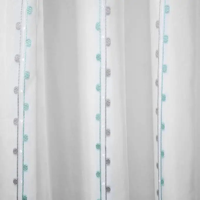 Tessuto voile Jacquard aqua grande larghezza