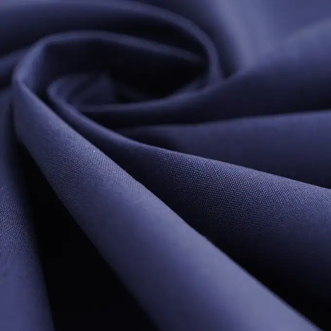 Tessuto cotone tinta unita Cristina blu scuro