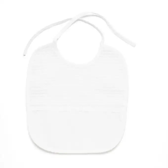 Bavaglino nido d'ape - Bianco