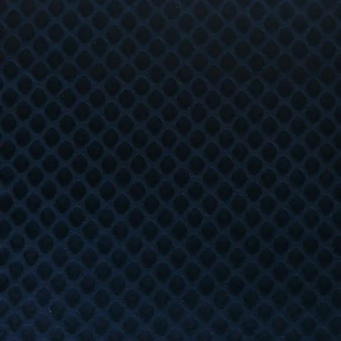 Tessuto maglia rombi blu navy