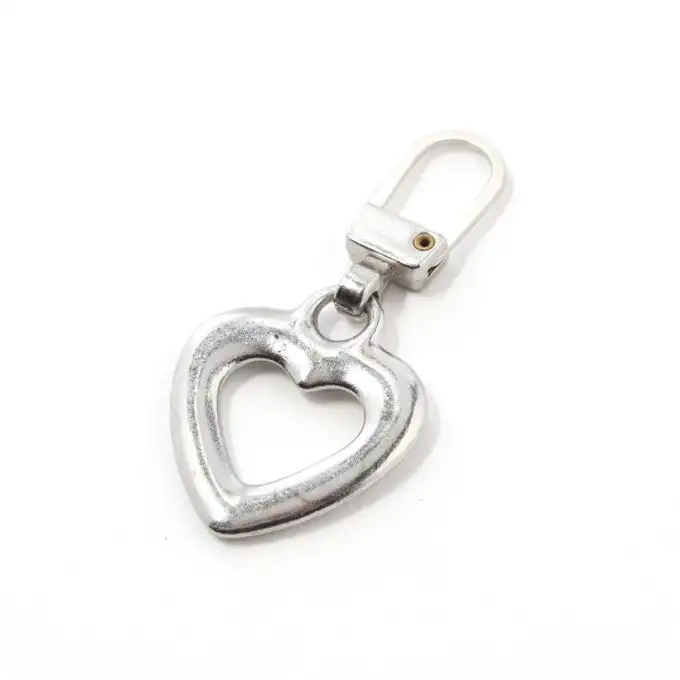 Cerniera cuore argento