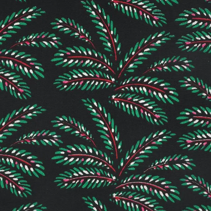 Tessuto cotone spesso autunno nero