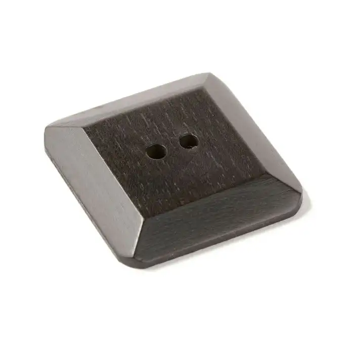 Pulsante quadrato ebano 40x40mm