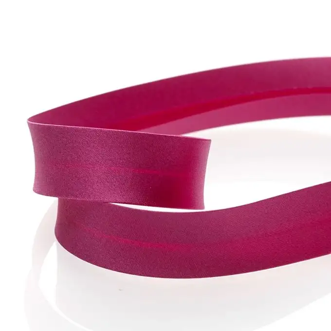 Nastro raso poliestere fucsia scuro 20 mm