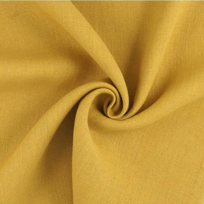 Tessuto lino Propriano zafferano