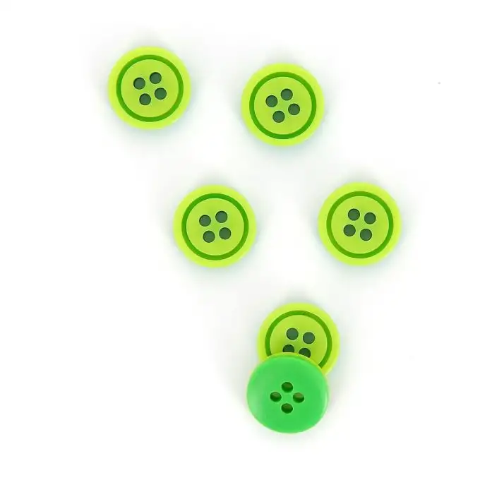 bottoni colorati tondi verde 14 mm