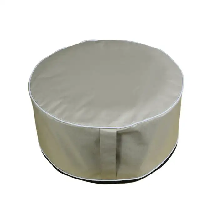Pouf impermeabile colore lino
