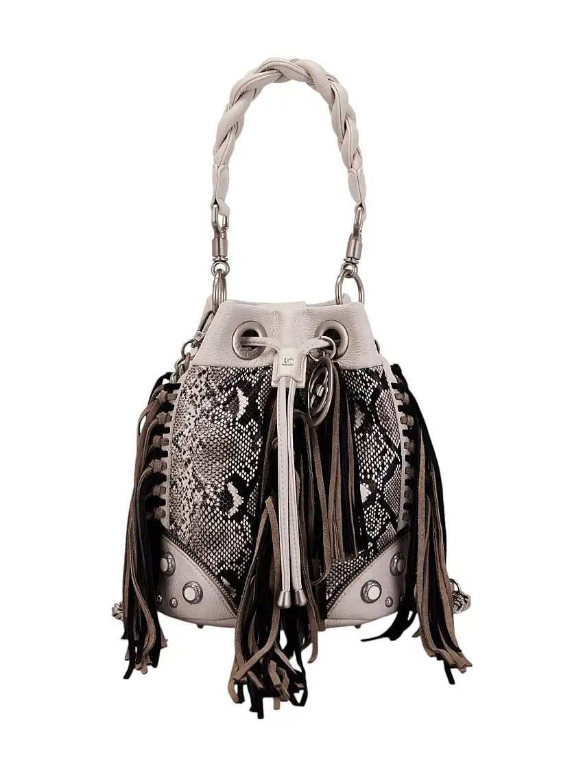 LA CARRIE Women's Bag LEGACY BUCKET SYNTHETIC+SUE. 151M-EM-116-SYC IVO Ivory