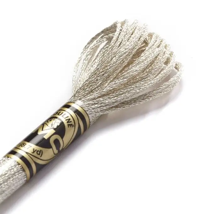 Filato metallizzato matassina 8 m grigio - COL E168