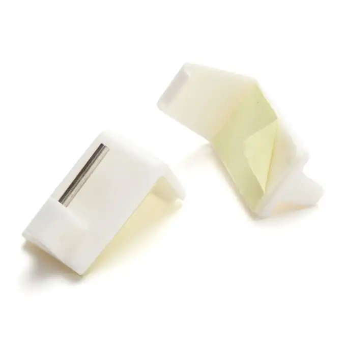 2 supporti ganci bianchi