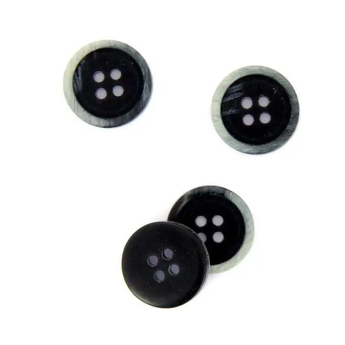 bottoni effetto marmo grigio 20 mm