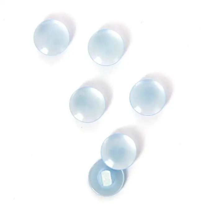 bottoni a coda blu chiaro 14 mm